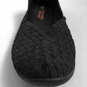BERNIE MEV BLACK CATWALK WOMEN'S FLATS 38 (7.5 US)